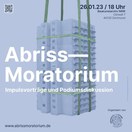 Abrissmoratorium: Impulsvorträge und Podiumsdiskussion