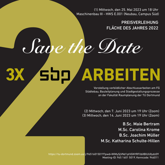 3x2 Arbeiten - SoSe 2023 | Save the Date Flyer