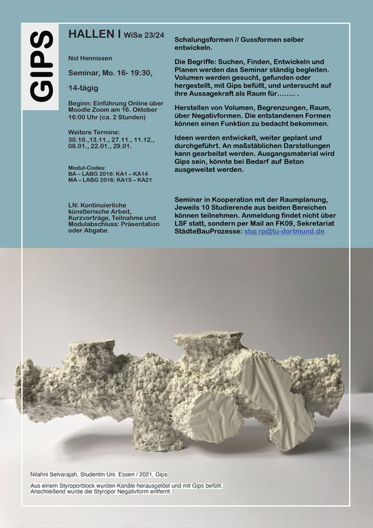 Gips Seminar | Course Flyer