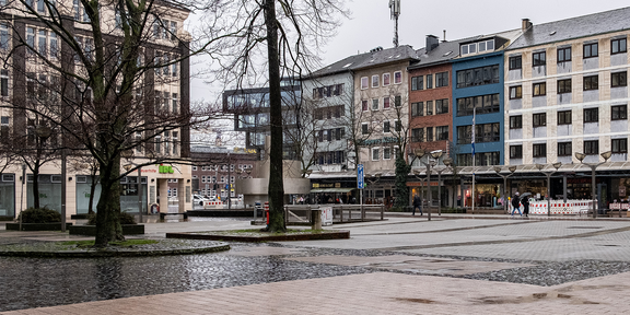 Averdunkplatz am Eingang der Duisburger Innenstadt