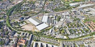 Schräges Satellitenbild - Klönne-Areal, Dortmund (Google Earth)