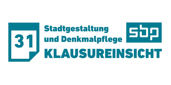 Klausureinsicht Modul 13 "Stadtgestaltung und Denkmalpflege"
