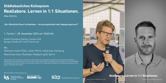Banner Städtebauliches Kolloquium WiSe 2023/2024